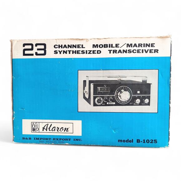Vintage Alaron B1025 23 Channel CB Mobile Radio Transceiver With Box - Picture 8 of 10